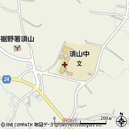 裾野市立須山中学校周辺の地図
