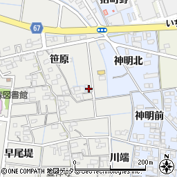 愛知県稲沢市祖父江町桜方笹原48周辺の地図