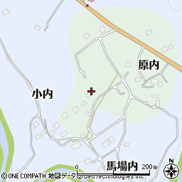千葉県夷隅郡大多喜町原内周辺の地図