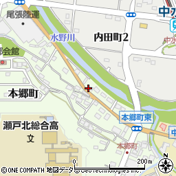 愛知県瀬戸市本郷町540周辺の地図