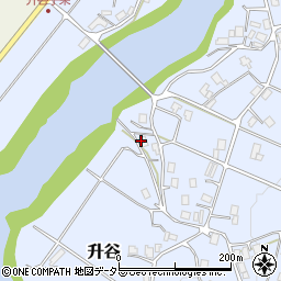 京都府京丹波町（船井郡）升谷（大道ノ下）周辺の地図