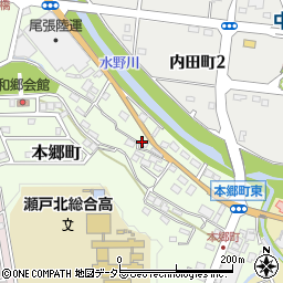 愛知県瀬戸市本郷町551周辺の地図