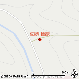佐野川温泉周辺の地図