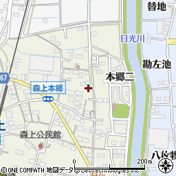 愛知県稲沢市祖父江町森上本郷三43周辺の地図