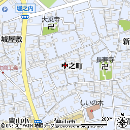 愛知県西春日井郡豊山町豊場中之町周辺の地図