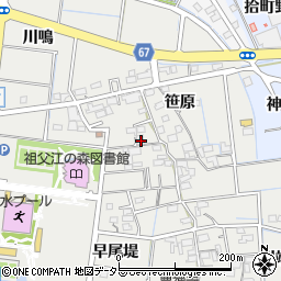 愛知県稲沢市祖父江町桜方笹原1167周辺の地図