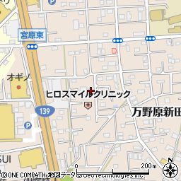 静岡県富士宮市万野原新田3921周辺の地図