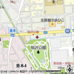 愛知県稲沢市稲沢町下田周辺の地図