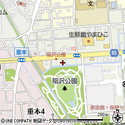 愛知県稲沢市稲沢町（下田）周辺の地図