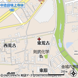 愛知県名古屋市守山区中志段味東荒古周辺の地図