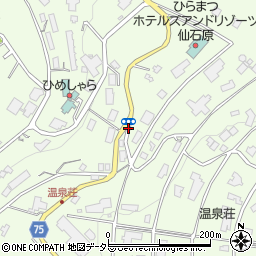 姥子温泉入口周辺の地図