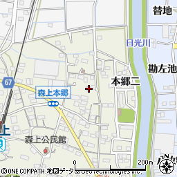 愛知県稲沢市祖父江町森上本郷三45周辺の地図