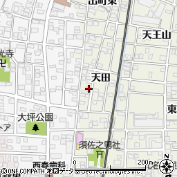 愛知県北名古屋市鹿田天田32周辺の地図