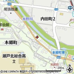 愛知県瀬戸市本郷町545周辺の地図