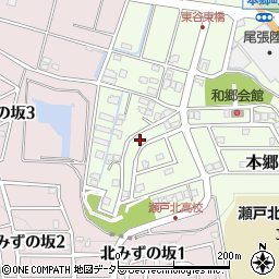 愛知県瀬戸市本郷町1012周辺の地図