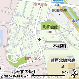 愛知県瀬戸市本郷町951周辺の地図