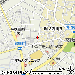 愛知県春日井市熊野町1963-4周辺の地図