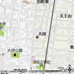 愛知県北名古屋市鹿田天田31周辺の地図