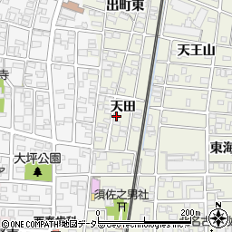 愛知県北名古屋市鹿田天田49周辺の地図
