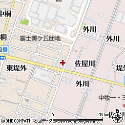 愛知県稲沢市祖父江町四貫堤外1-30周辺の地図