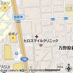 静岡県富士宮市万野原新田3922-4周辺の地図