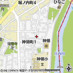 愛知県春日井市神領町1丁目19-16周辺の地図