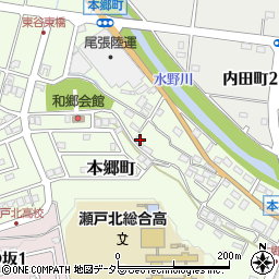 愛知県瀬戸市本郷町612周辺の地図