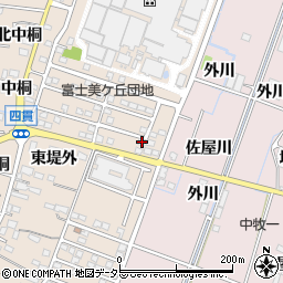 愛知県稲沢市祖父江町四貫堤外1-26周辺の地図