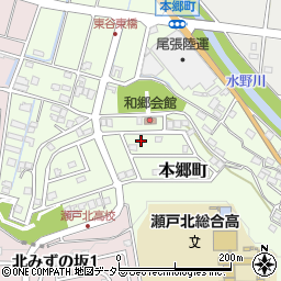 愛知県瀬戸市本郷町939周辺の地図