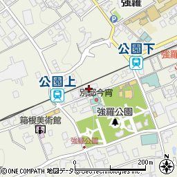 神奈川県足柄下郡箱根町強羅1300-66周辺の地図