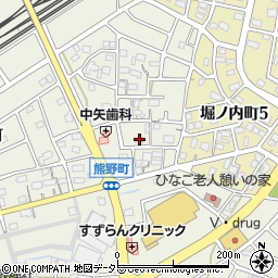愛知県春日井市熊野町1962周辺の地図