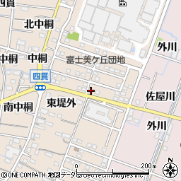 愛知県稲沢市祖父江町四貫堤外1-15周辺の地図