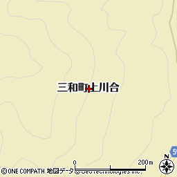 京都府福知山市三和町上川合周辺の地図