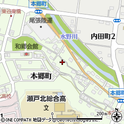 愛知県瀬戸市本郷町609周辺の地図