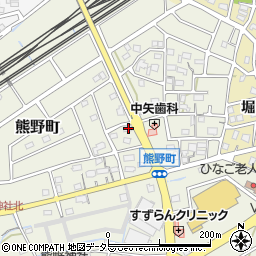 愛知県春日井市熊野町2004-1周辺の地図