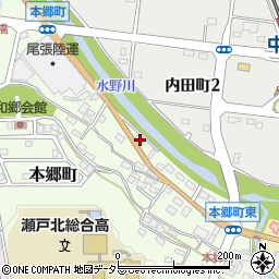 愛知県瀬戸市本郷町564周辺の地図