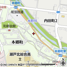 愛知県瀬戸市本郷町571周辺の地図