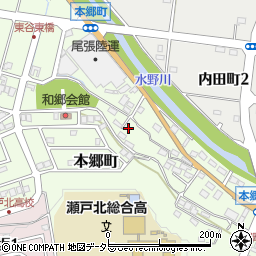 愛知県瀬戸市本郷町615周辺の地図