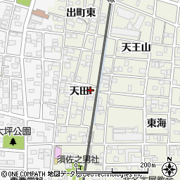 愛知県北名古屋市鹿田天田59周辺の地図