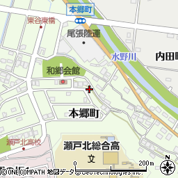 愛知県瀬戸市本郷町924周辺の地図