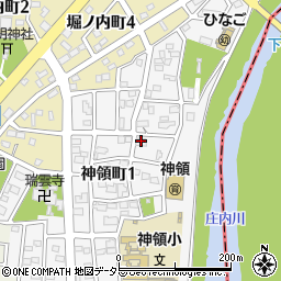 愛知県春日井市神領町1丁目19-1周辺の地図