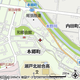 愛知県瀬戸市本郷町619周辺の地図
