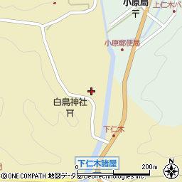 愛知県豊田市下仁木町仲硲周辺の地図