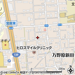 静岡県富士宮市万野原新田3900周辺の地図