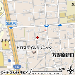 静岡県富士宮市万野原新田3900周辺の地図