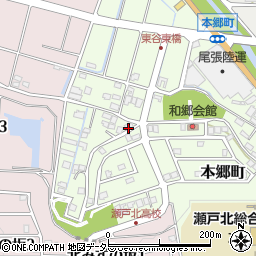 愛知県瀬戸市本郷町207周辺の地図