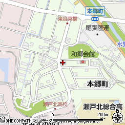 愛知県瀬戸市本郷町1017周辺の地図