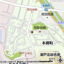 愛知県瀬戸市本郷町1019周辺の地図