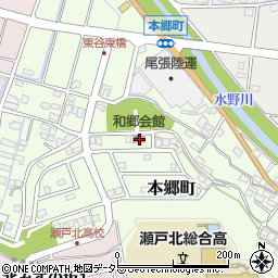 愛知県瀬戸市本郷町1025周辺の地図
