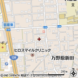 静岡県富士宮市万野原新田3901周辺の地図